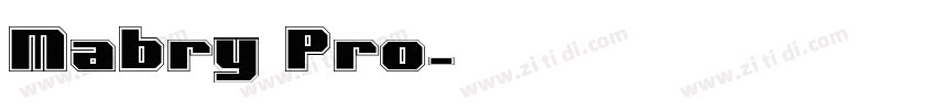 Mabry Pro字体转换